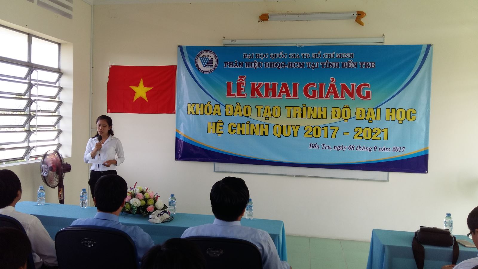 Khai giảng khóa đào tạo trình độ Đại học hệ chính quy đầu tiên ở Phân hiệu Đại học Quốc gia Thành phố Hồ Chí Minh tại tỉnh Bến Tre