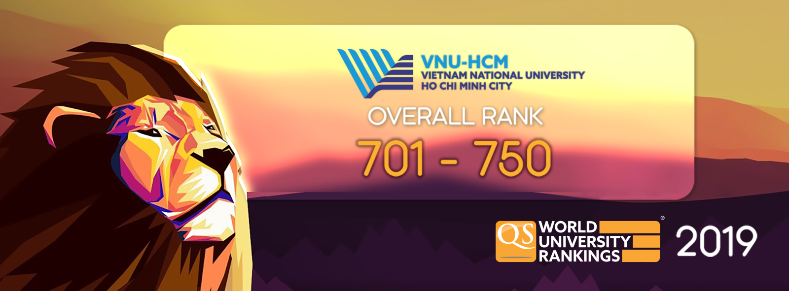 ĐHQG-HCM đứng top 701-750 trong Bảng xếp hạng QS World